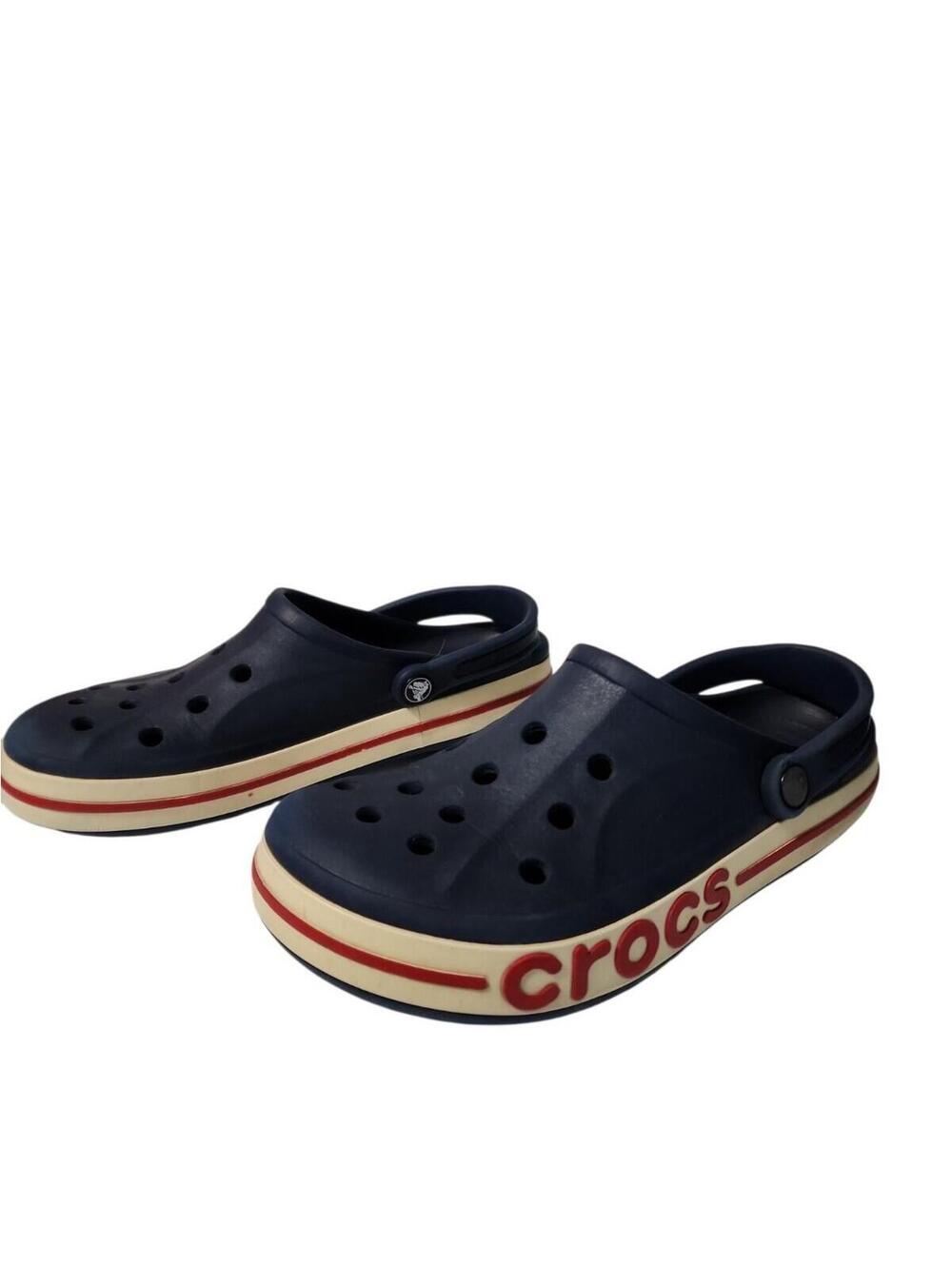 Crocs Classic Bayaband Clog Navy Red 205089-4CC Unisex US M8 W10 Late 2010